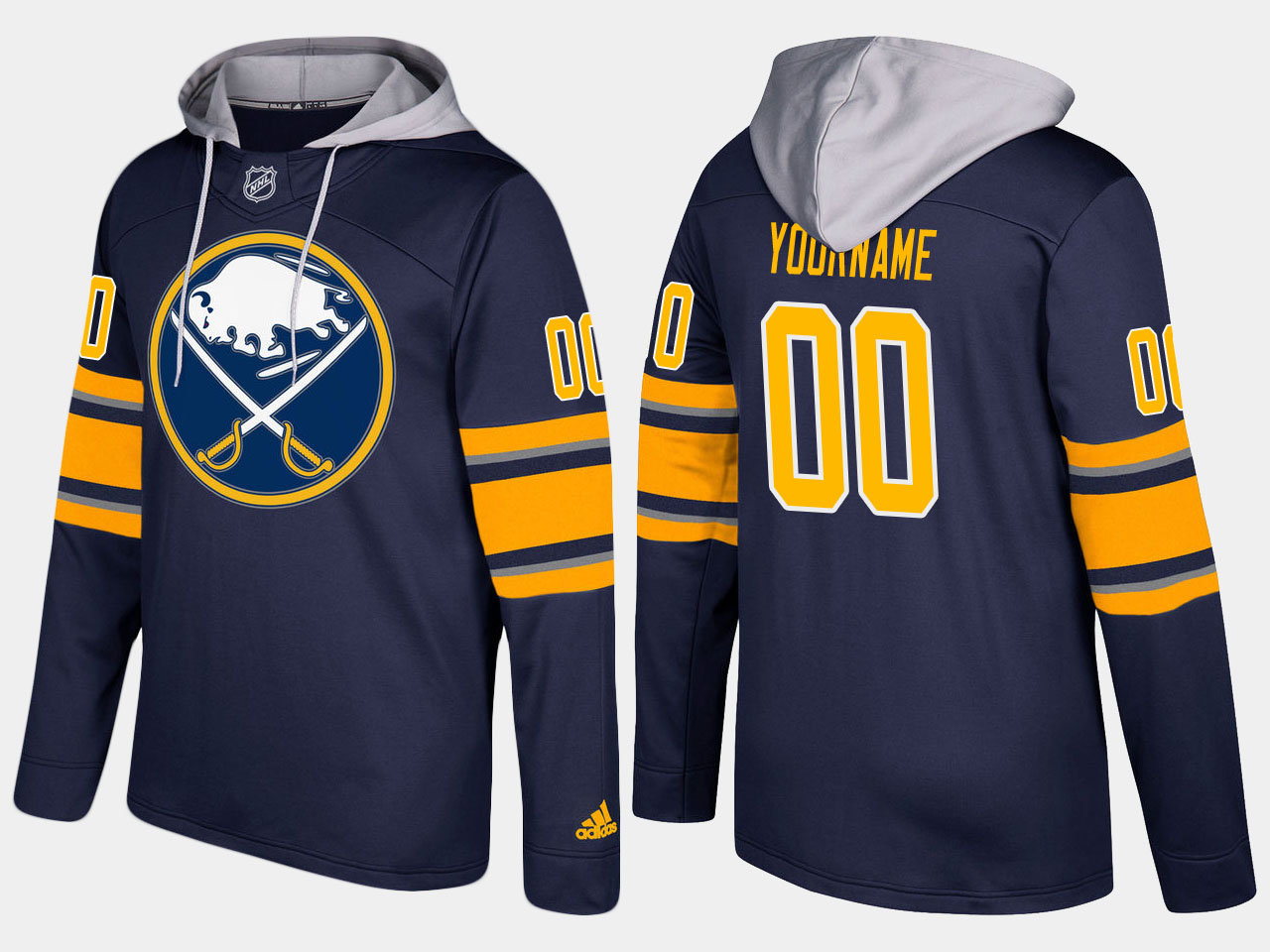 NHL Men Buffalo sabres customized blue hoodie